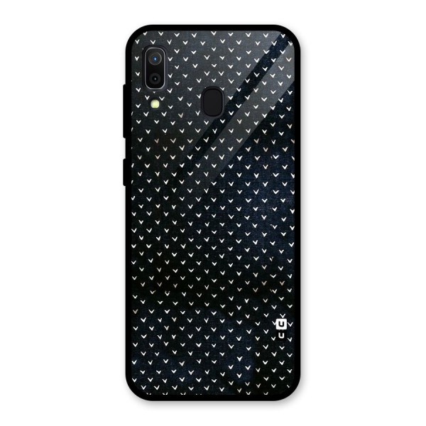 Tiny White Hearts Glass Back Case for Galaxy A30