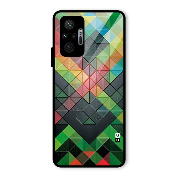 Too Much Colors Pattern Glass Back Case for Redmi Note 10 Pro Max
