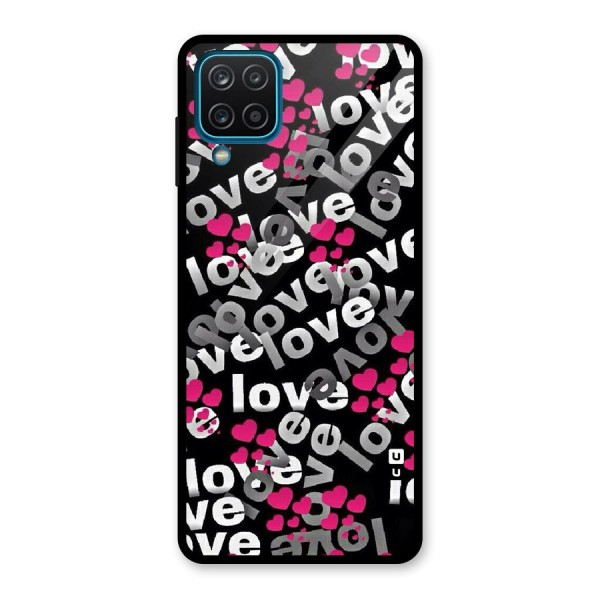 Too Much Love Glass Back Case for Galaxy A12