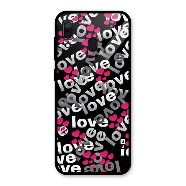 Too Much Love Glass Back Case for Galaxy A30