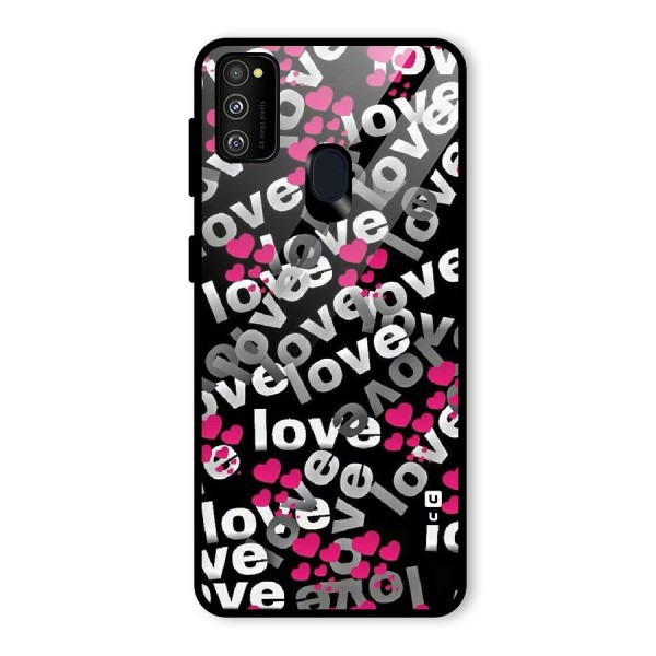 Too Much Love Glass Back Case for Galaxy M21