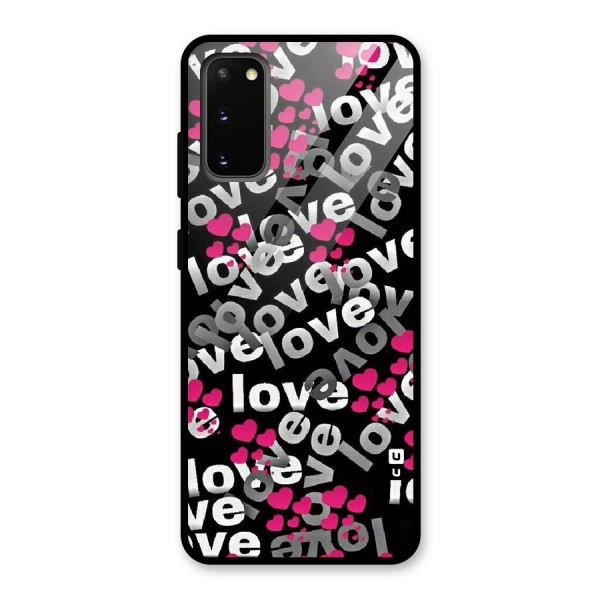 Too Much Love Glass Back Case for Galaxy S20