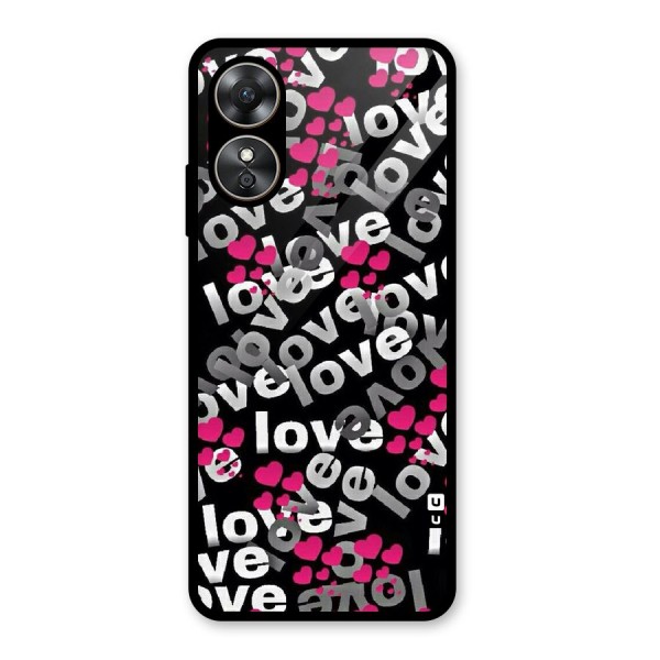 Too Much Love Glass Back Case for Oppo A17