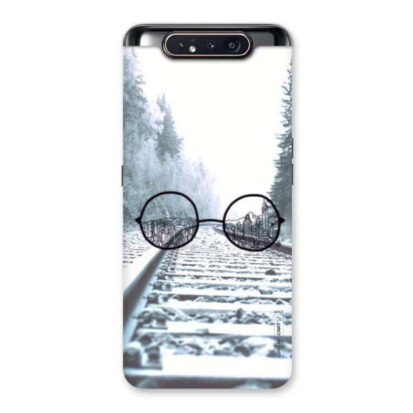 Tracks And Specs Back Case for Galaxy A80