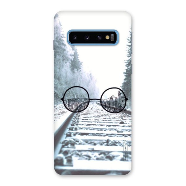 Tracks And Specs Back Case for Galaxy S10