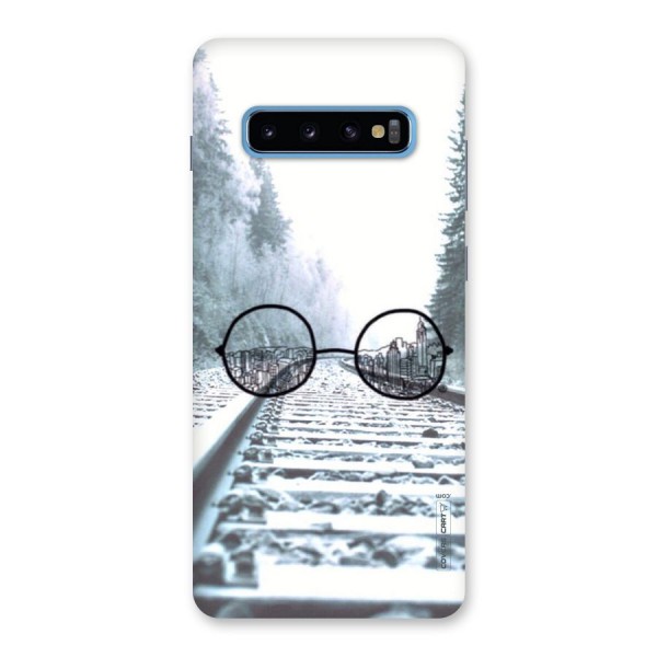 Tracks And Specs Back Case for Galaxy S10 Plus