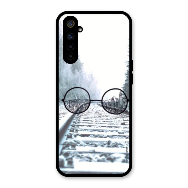 Tracks And Specs Glass Back Case for Realme 6