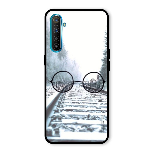 Tracks And Specs Glass Back Case for Realme XT