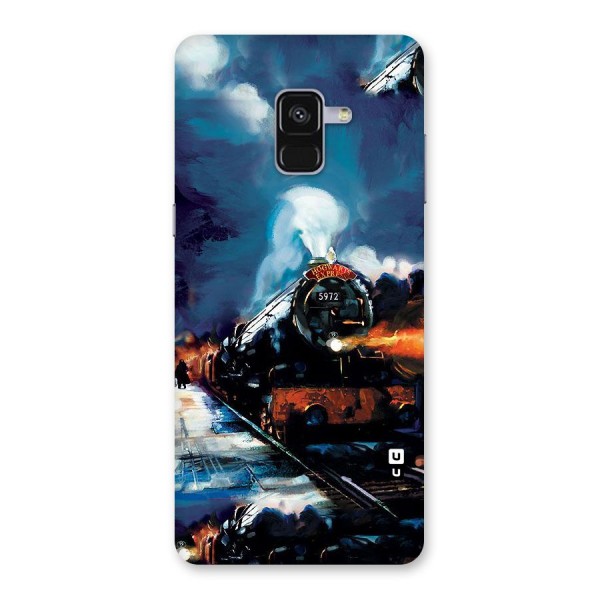 Train Art Back Case for Galaxy A8 Plus