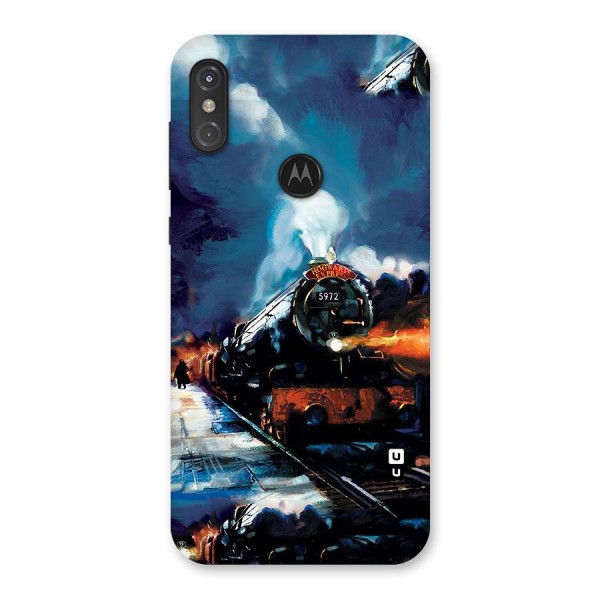 Train Art Back Case for Motorola One Power