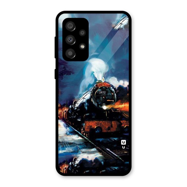 Train Art Glass Back Case for Galaxy A32