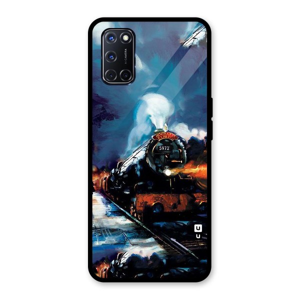 Train Art Glass Back Case for Oppo A52