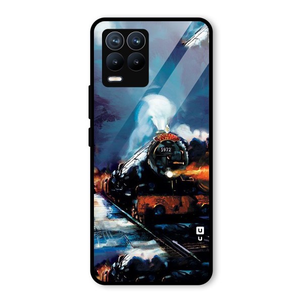 Train Art Glass Back Case for Realme 8 Pro