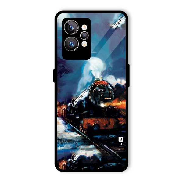 Train Art Glass Back Case for Realme GT2 Pro