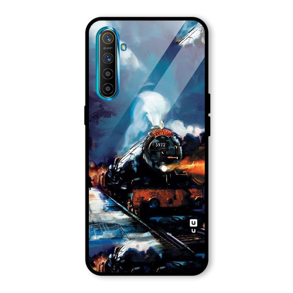 Train Art Glass Back Case for Realme XT