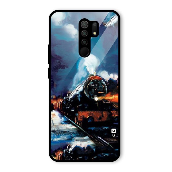 Train Art Glass Back Case for Redmi 9 Prime