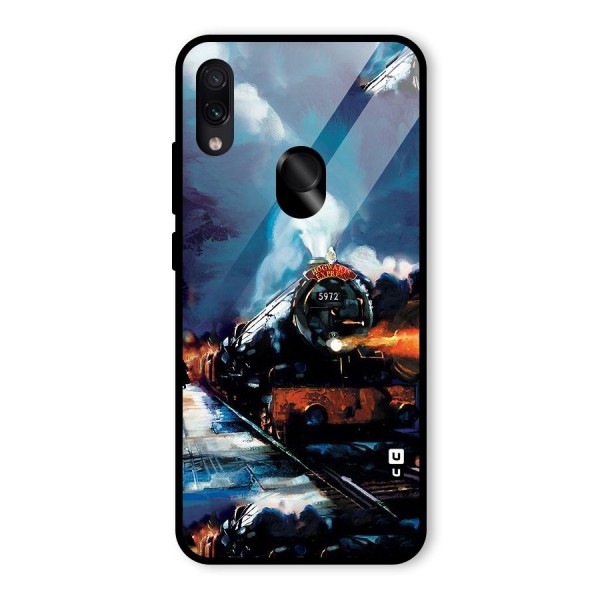 Train Art Glass Back Case for Redmi Note 7