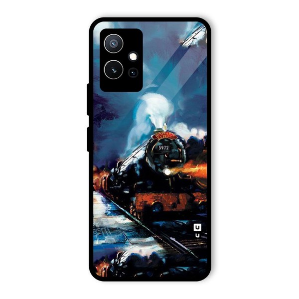 Train Art Glass Back Case for Vivo T1 5G