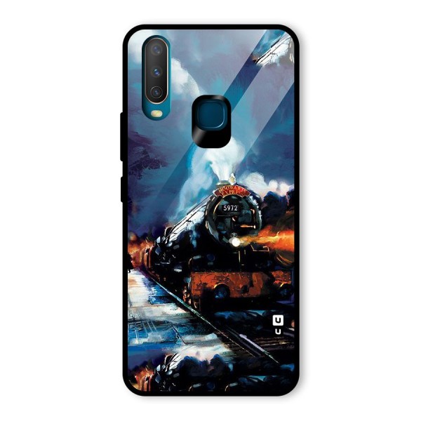 Train Art Glass Back Case for Vivo Y15