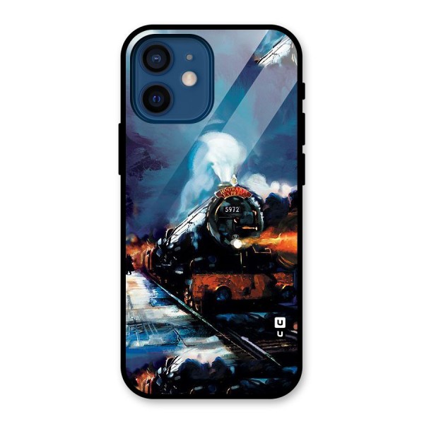 Train Art Glass Back Case for iPhone 12 Mini