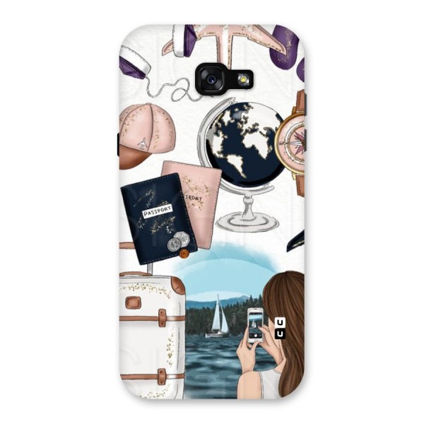 Travel Diaries Back Case for Galaxy A7 (2017)