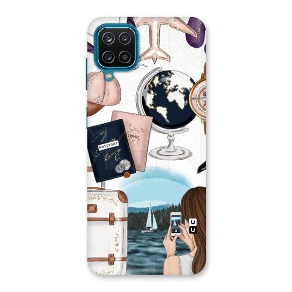 Travel Diaries Back Case for Galaxy F12