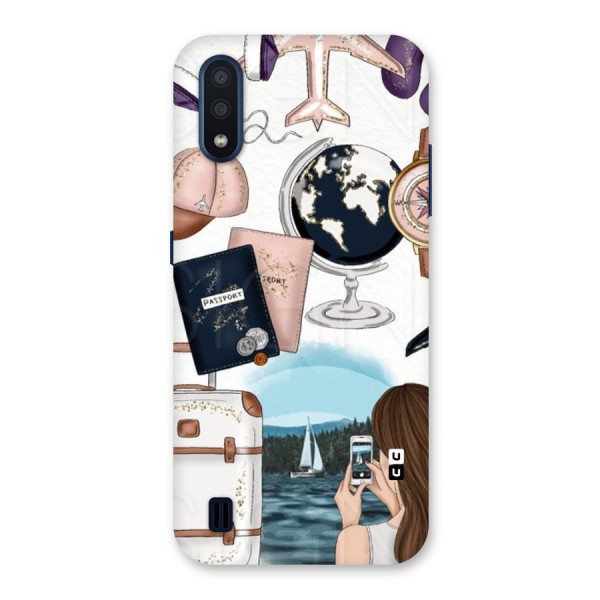 Travel Diaries Back Case for Galaxy M01