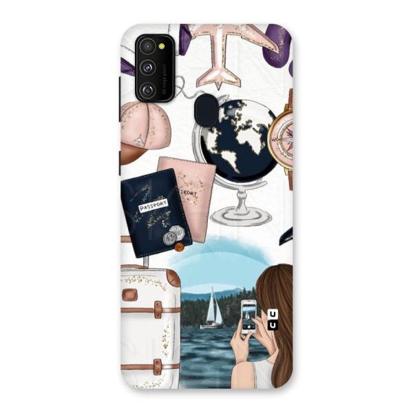 Travel Diaries Back Case for Galaxy M21