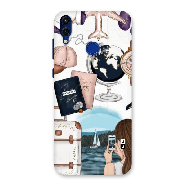 Travel Diaries Back Case for Honor 8C