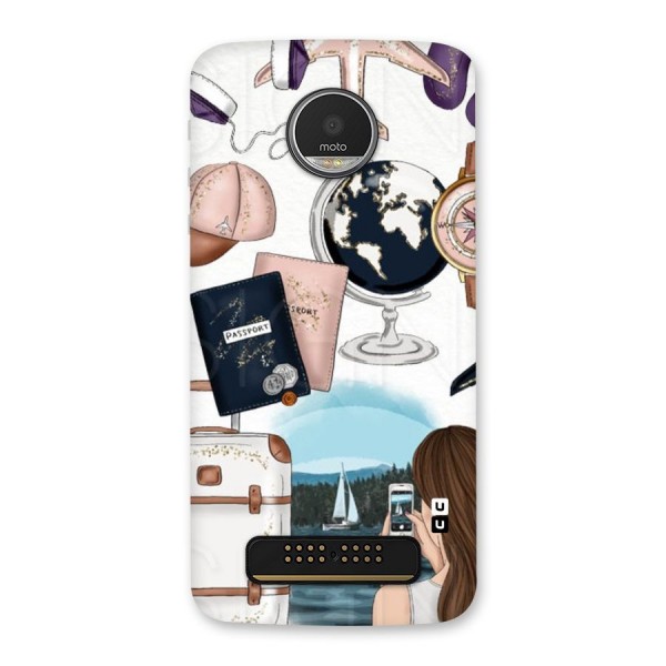 Travel Diaries Back Case for Moto Z Play