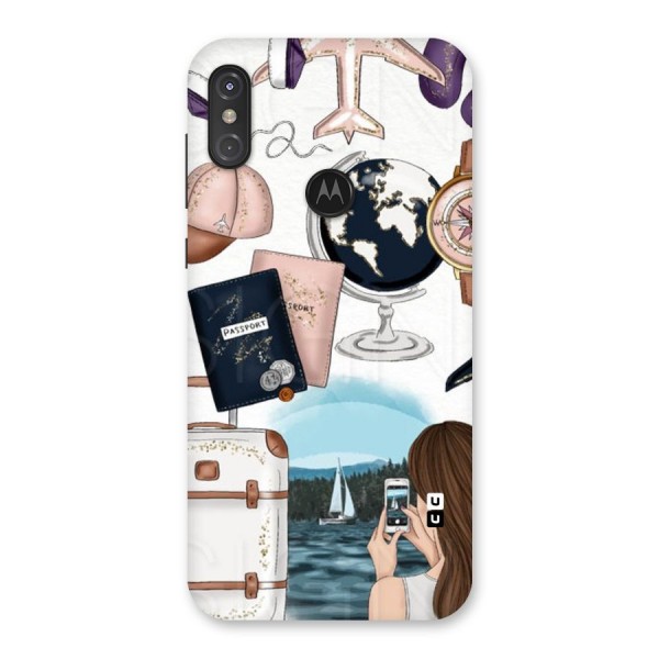 Travel Diaries Back Case for Motorola One Power