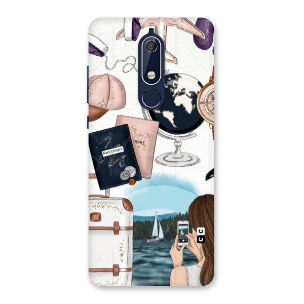 Travel Diaries Back Case for Nokia 5.1