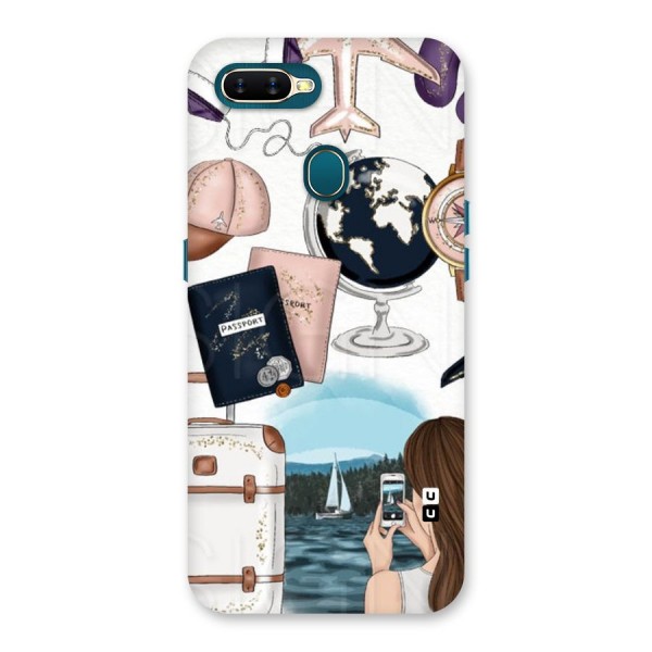 Travel Diaries Back Case for Oppo A12