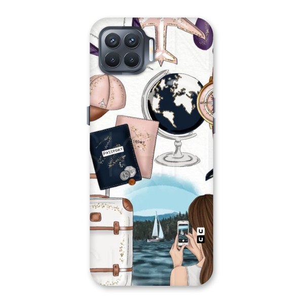 Travel Diaries Back Case for Oppo F17 Pro