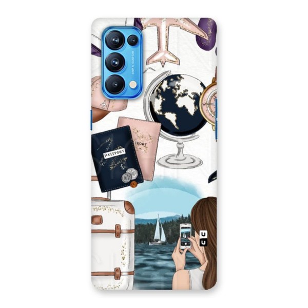 Travel Diaries Back Case for Oppo Reno5 Pro 5G