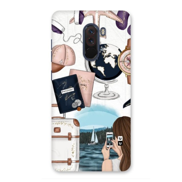 Travel Diaries Back Case for Poco F1