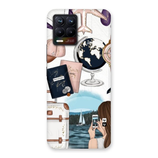 Travel Diaries Back Case for Realme 8