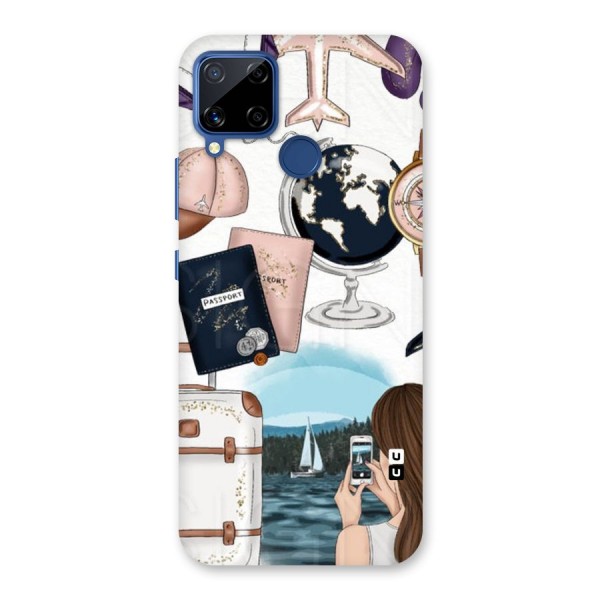 Travel Diaries Back Case for Realme C12