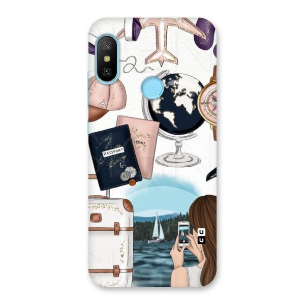 Travel Diaries Back Case for Redmi 6 Pro