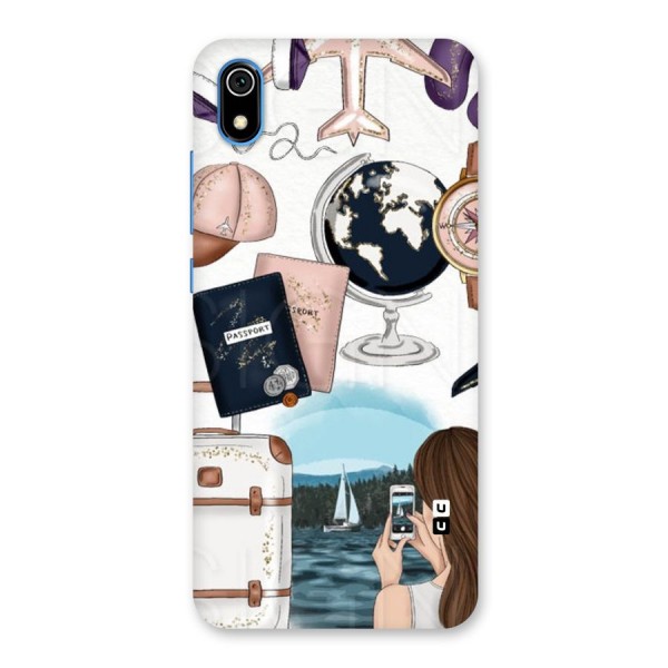 Travel Diaries Back Case for Redmi 7A