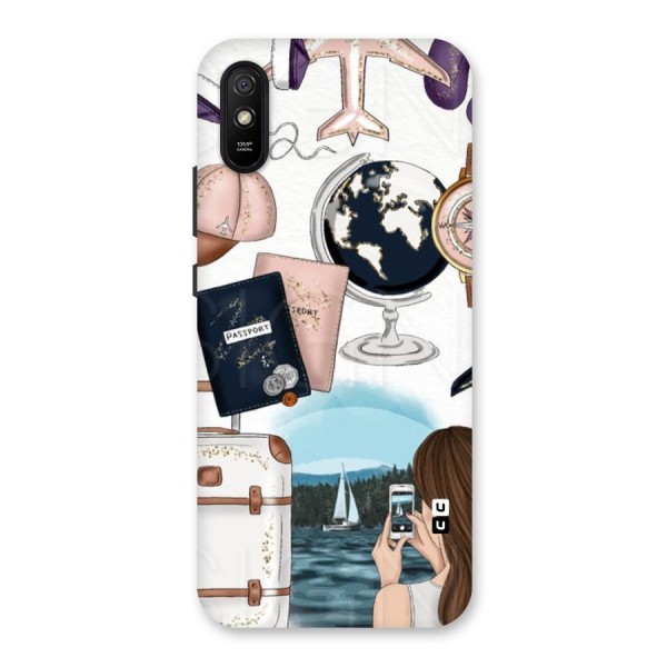 Travel Diaries Back Case for Redmi 9i