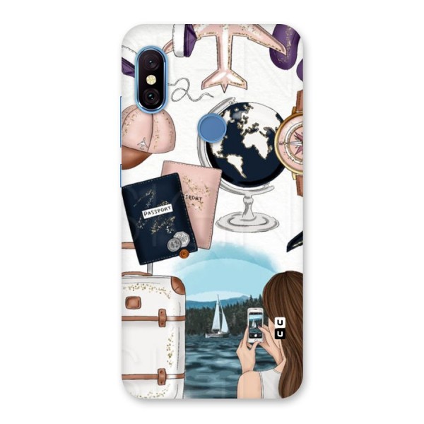 Travel Diaries Back Case for Redmi Note 6 Pro