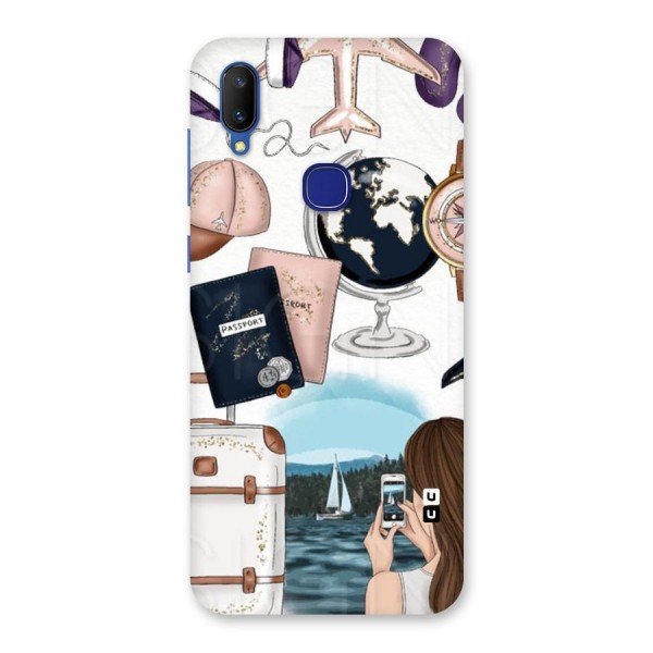 Travel Diaries Back Case for Vivo V11