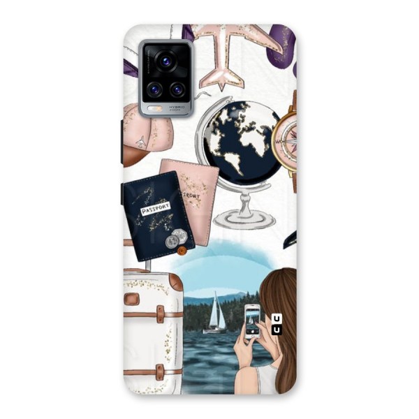 Travel Diaries Back Case for Vivo V20 Pro