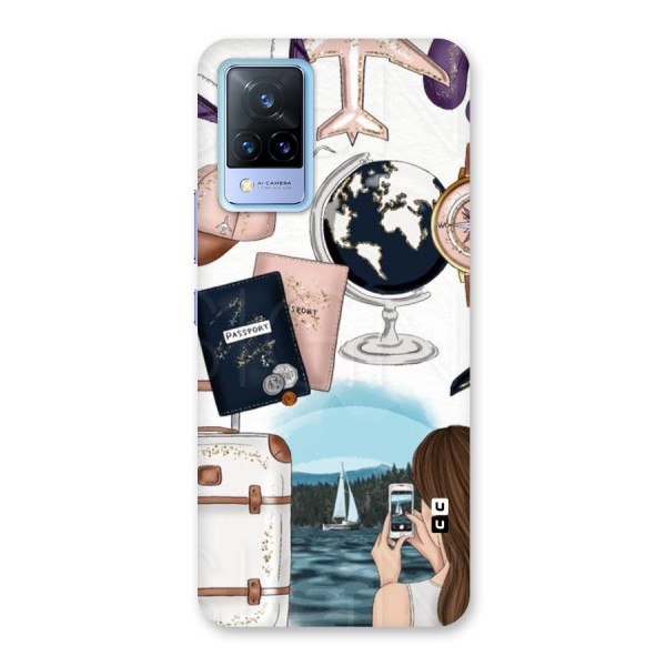 Travel Diaries Back Case for Vivo V21 5G