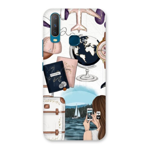 Travel Diaries Back Case for Vivo Y15