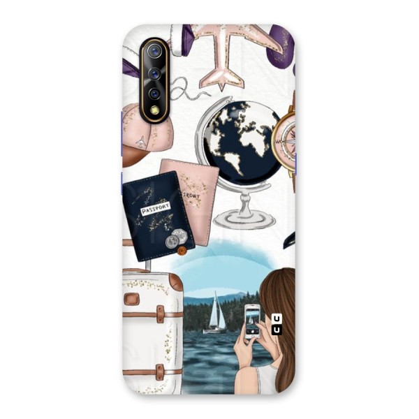 Travel Diaries Back Case for Vivo Z1x