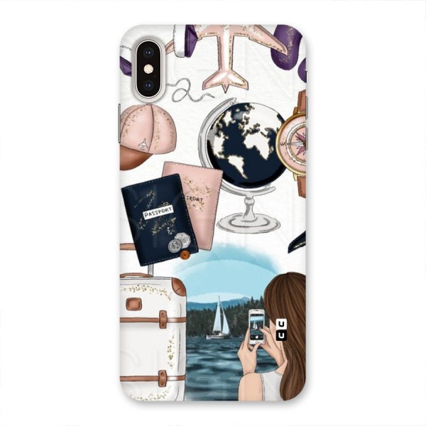 Travel Diaries Back Case for iPhone XS Max