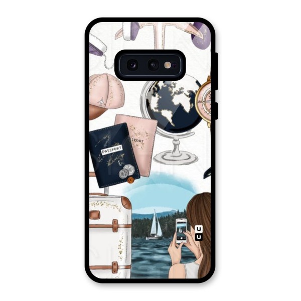 Travel Diaries Glass Back Case for Galaxy S10e