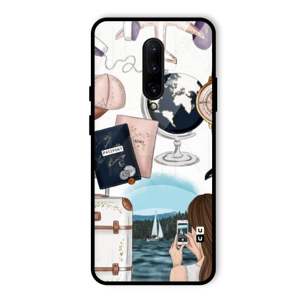 Travel Diaries Glass Back Case for OnePlus 7 Pro